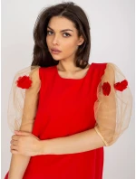 LK SK 506733 šaty.85 červená