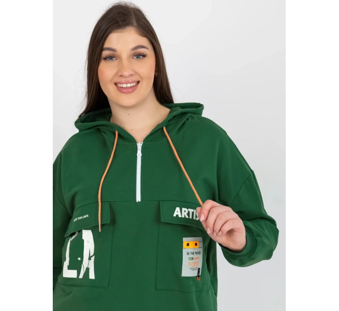 Mikina RV BL 8258.34 tmavě zelená