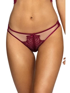 Svůdná tanga V-9438 vínová - Axami