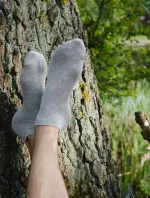 Hladké pánské ponožky 045