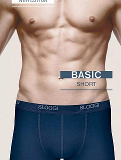 Pánské boxerky men Basic Short - BLUE - modré 0080 - SLOGGI