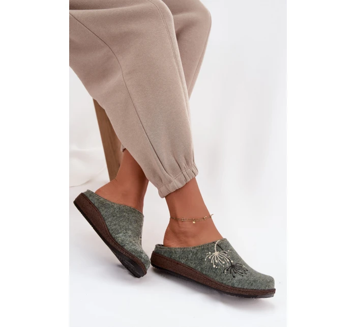 Dámská domácí obuv pantofle model 21714615 zelené - Inblu
