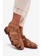 Dámské sandály s Zlatým přezkou Camel model 21937607 - Boto