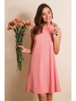 Dámské Stylove Šaty S157 Salmon Pink - Figl Dámské Stylove Šaty S157 Salmon Pink - Figl