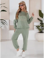 Dámská tepláková souprava BULLS light green FashionStreet AY0899 Dámská tepláková souprava BULLS light green FashionStreet AY0899