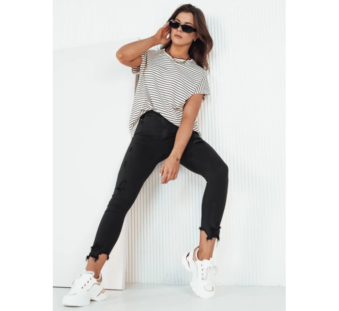 Dámské džínové kalhoty FAROL černé FashionStreet UY1906