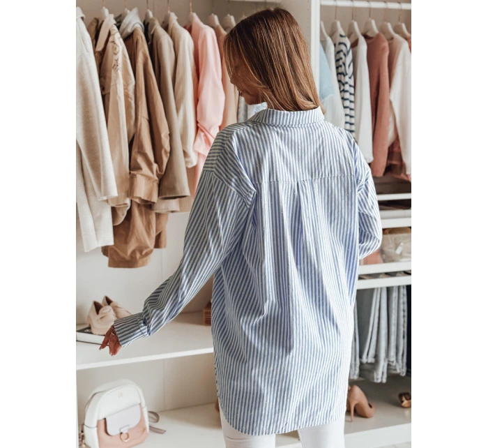 Dámská dlouhá oversize košile BLUSENA FashionStreet DY0456 v jedné velikosti