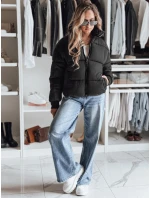 Dámská krátká zimní prošívaná bunda VIBEGIRL černá FashionStreet TY4948 Dámská krátká zimní prošívaná bunda VIBEGIRL černá FashionStreet TY4948