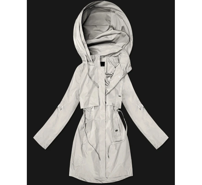 Klasyczna kurtka damska na podszewce Goodlookin jasny beżowy (B2006-46)