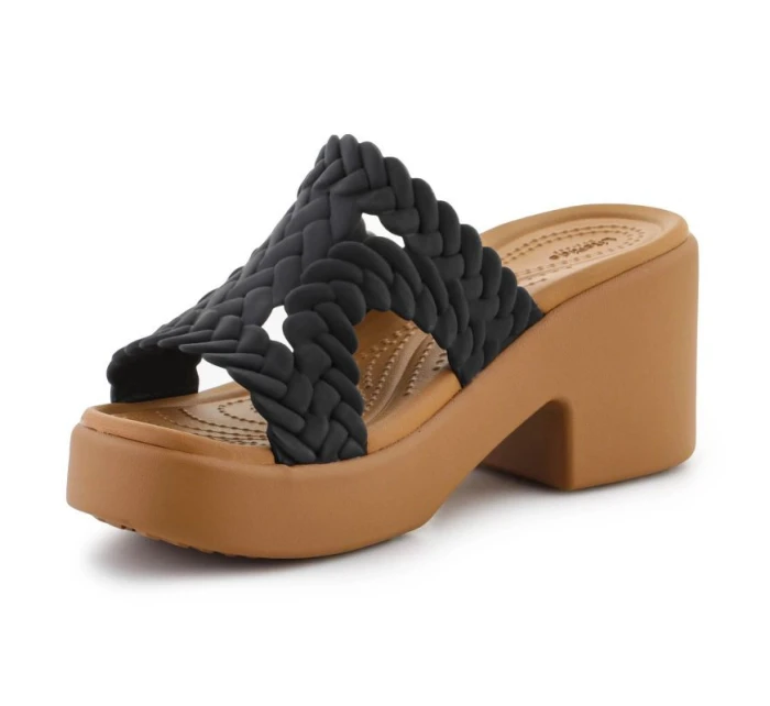 Žabky Crocs Brooklyn Woven Slide Heel W 209979-001 Žabky Crocs Brooklyn Woven Slide Heel W 209979-001