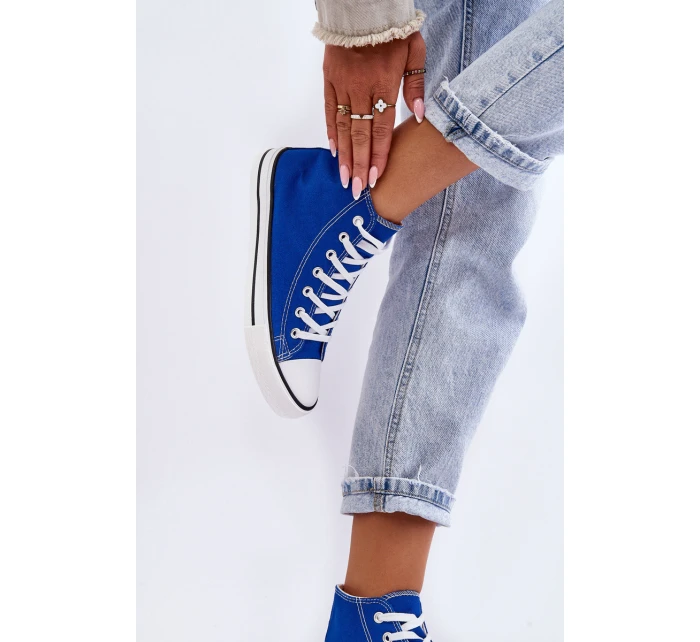 Dámské klasické vysoké boty modré Remos Dámské klasické vysoké boty modré Remos