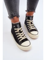 Dámské vysoké tenisky Big Star model 21654788 černé - Big Star Shoes Dámské vysoké tenisky Big Star model 21654788 černé - Big Star Shoes