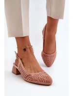 Lodičky Na Podpatku Růžové model 21655296 - Boto