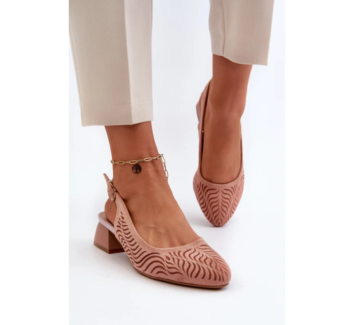 Lodičky Na Podpatku Růžové model 21655296 - Boto