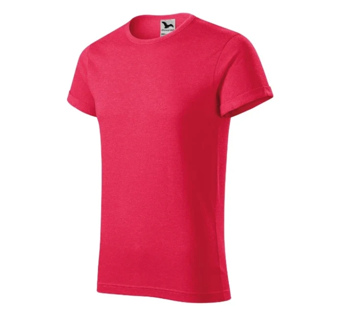 Fusion tričko pánské červený melír Fusion tričko pánské červený melír