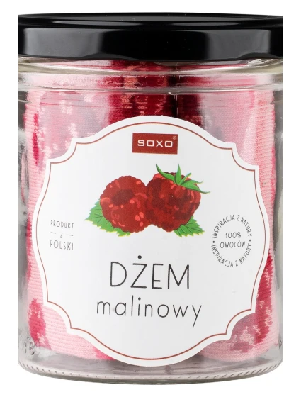PONOŽKY SOXO VE SKLENICI - MALINOVÝ DŽEM