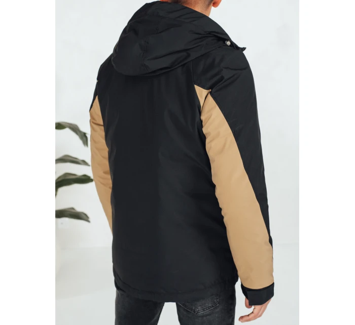 Pánská zimní bunda s kapucí FashionStreet camel TX5041