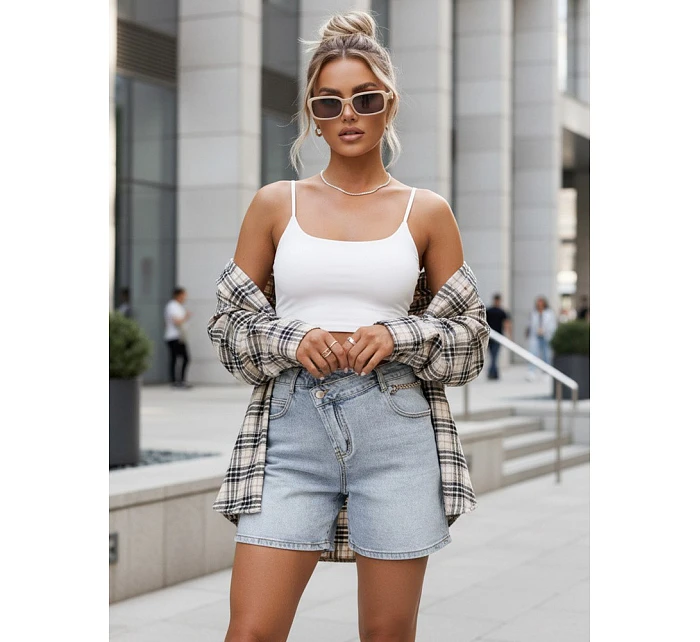 Spodenki damskie niebieskie model 22118238 - FashionStreet