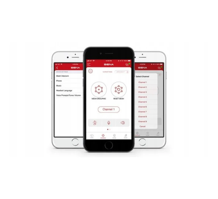 Interkom pro motocykly Sena SPIDER RT1 MESH, sada pro 1 helmu