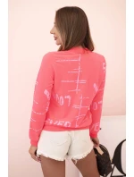 Halenka tmavě pudrově růžová model 21753225 - K-Fashion Halenka tmavě pudrově růžová model 21753225 - K-Fashion