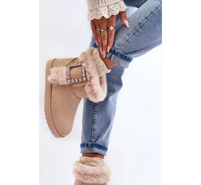 Ocílené Sněhule s Klíčkem Bežové  Dulca