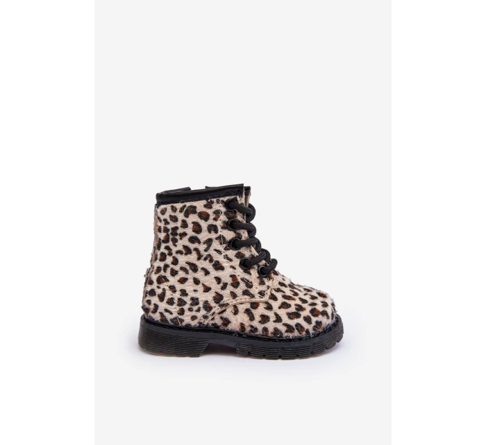 Dětské Botky s Zipem Bežové model 21636505 - Boto Dětské Botky s Zipem Bežové model 21636505 - Boto