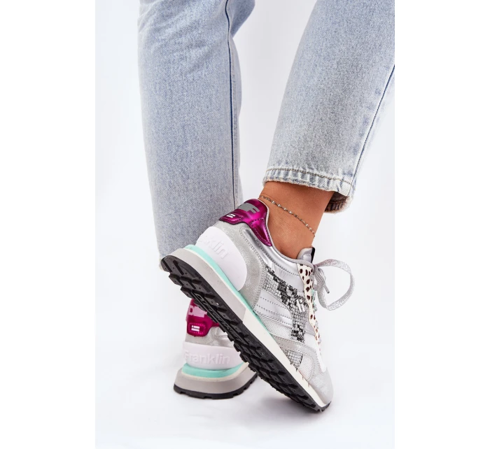 Semišové Sportovní Boty Tenisky Dámské D.Franklin Ztlumená Bílá DFSH387005 Semišové Sportovní Boty Tenisky Dámské D.Franklin Ztlumená Bílá DFSH387005