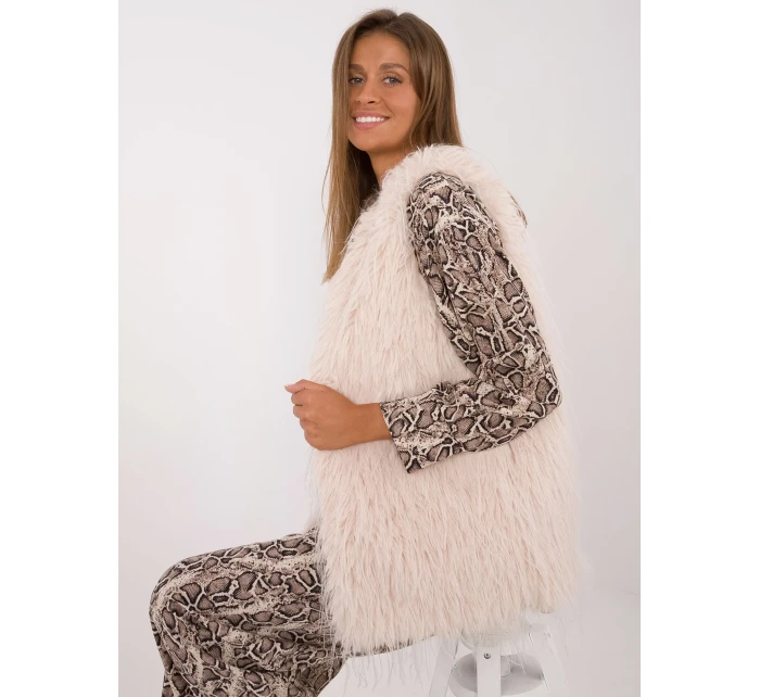 Kamizelka AT KZ jasny beżowy model 20479837 - FPrice Kamizelka AT KZ jasny beżowy model 20479837 - FPrice