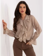 Koszula IT KS model 21789121 beżowy - FPrice Koszula IT KS model 21789121 beżowy - FPrice