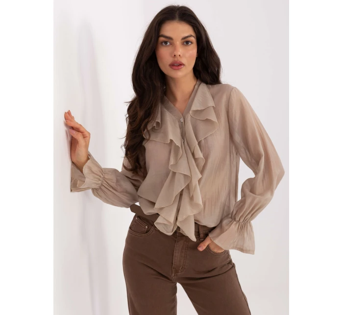 Koszula IT KS model 21789121 beżowy - FPrice Koszula IT KS model 21789121 beżowy - FPrice