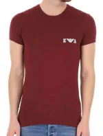 Pánské triko - 111035 1A526 - 00076 - vínová - Emporio Armani
