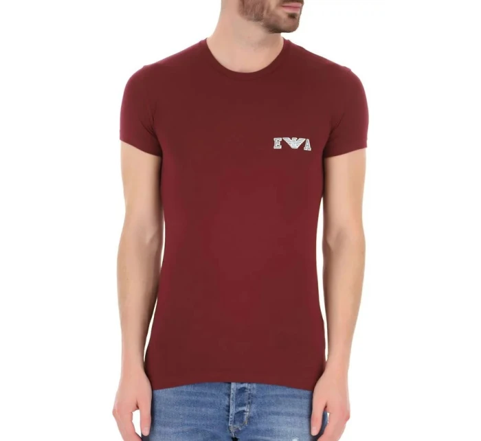 Pánské triko - 111035 1A526 - 00076 - vínová - Emporio Armani Pánské triko - 111035 1A526 - 00076 - vínová - Emporio Armani