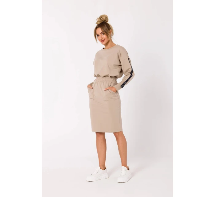 Dámská sukně M728 béžová - Moe
