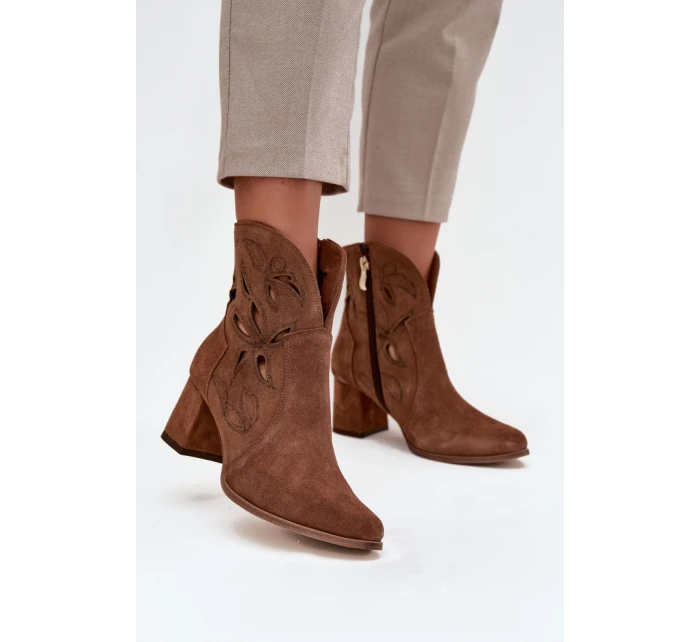 Boty na podpatku  model 219132 Step in style