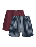 Pánské volné boxerky 2 ks COTTON STRETCH model 21339553 BOXER 2x tmavě červená - DIM Pánské volné boxerky 2 ks COTTON STRETCH model 21339553 BOXER 2x tmavě červená - DIM