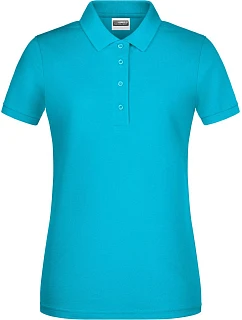 Daiber 8009 Dámské piqué polo z bio bavlny 02.8009 turquoise