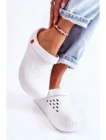 Dámské světlé pantofle Big Star Bíle model 19973495 - Big Star Shoes