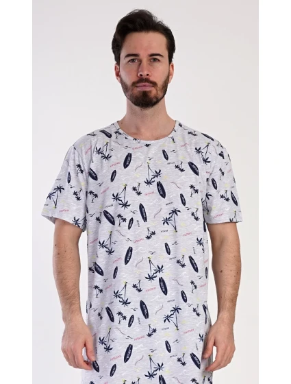 Pánská noční košile s krátkým rukávem Surfing