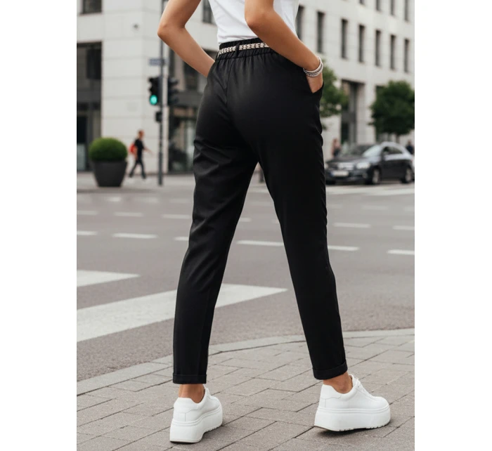 Dámské látkové kalhoty ERLON black FashionStreet UY2026