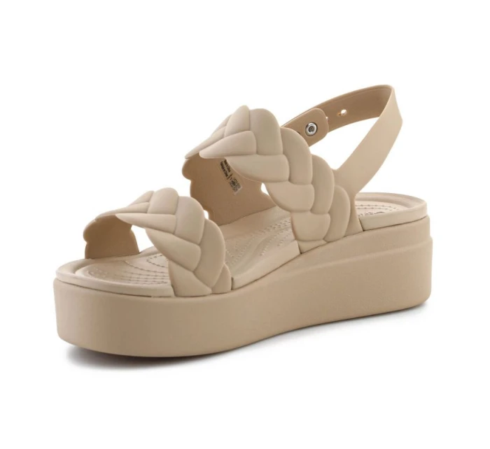 Sandály Crocs Brooklyn Woven Low Wedge W 209977-212
