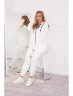 Hřejivá souprava s dlouhou mikinou ecru