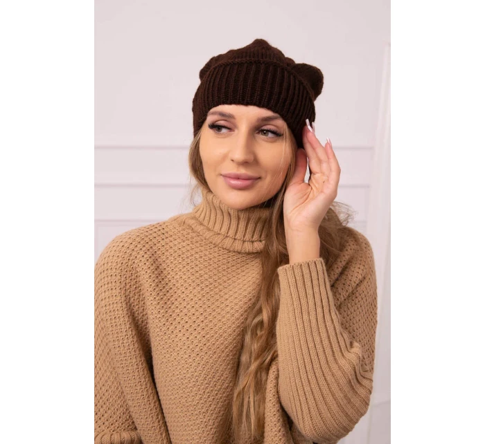 Dámská čepice Ingrid K371 hnědá Dámská čepice Ingrid K371 hnědá