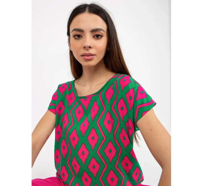 Dámská halenka D73771R10978Q zelená - FPrice