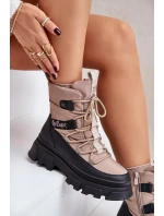 Dámské Sněhule Na Zip Lee Cooper LCJ-24-47-3143 Béžové Dámské Sněhule Na Zip Lee Cooper LCJ-24-47-3143 Béžové