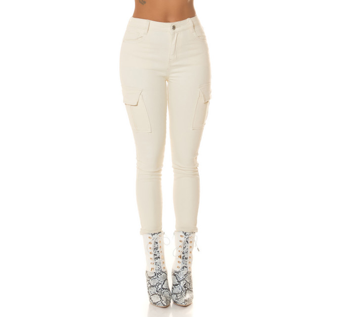 Sexy Musthave Highwaist Skinny Jeans in Cargo Look