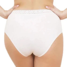 Dámské kalhotky Fiore maxi white - ITALIAN FASHION