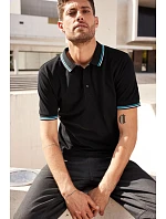 JN Pánské těžké piqué polo s proužky 02. model 22531353 - Daiber JN Pánské těžké piqué polo s proužky 02. model 22531353 - Daiber