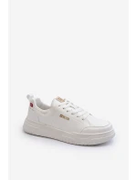 Pánské tenisky s paměťovou pěnou Big Star NN174149 Bílé Pánské tenisky s paměťovou pěnou Big Star NN174149 Bílé