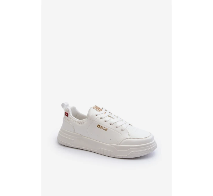 Pánské tenisky s paměťovou pěnou Big Star NN174149 Bílé Pánské tenisky s paměťovou pěnou Big Star NN174149 Bílé