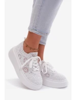 dámské tenisky na platformě bílé model 21937677 - Boto